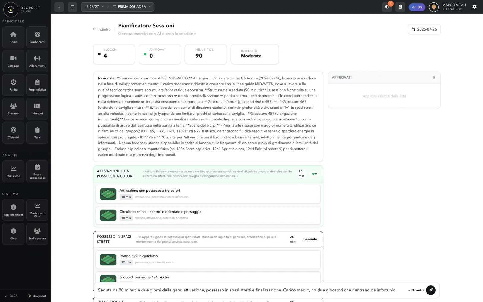 AI Session Planner